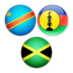 RD Congo/Nueva Caledonia/Jamaica