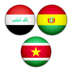 Irak/Bolivia/Surinam